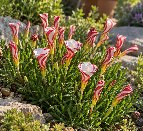 Oxalis versicolor candy - oxalis,